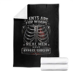 Heart Surgery Survivor Throw Blanket After Surgery Recovery Bypass TS10 Black Print Your Wear