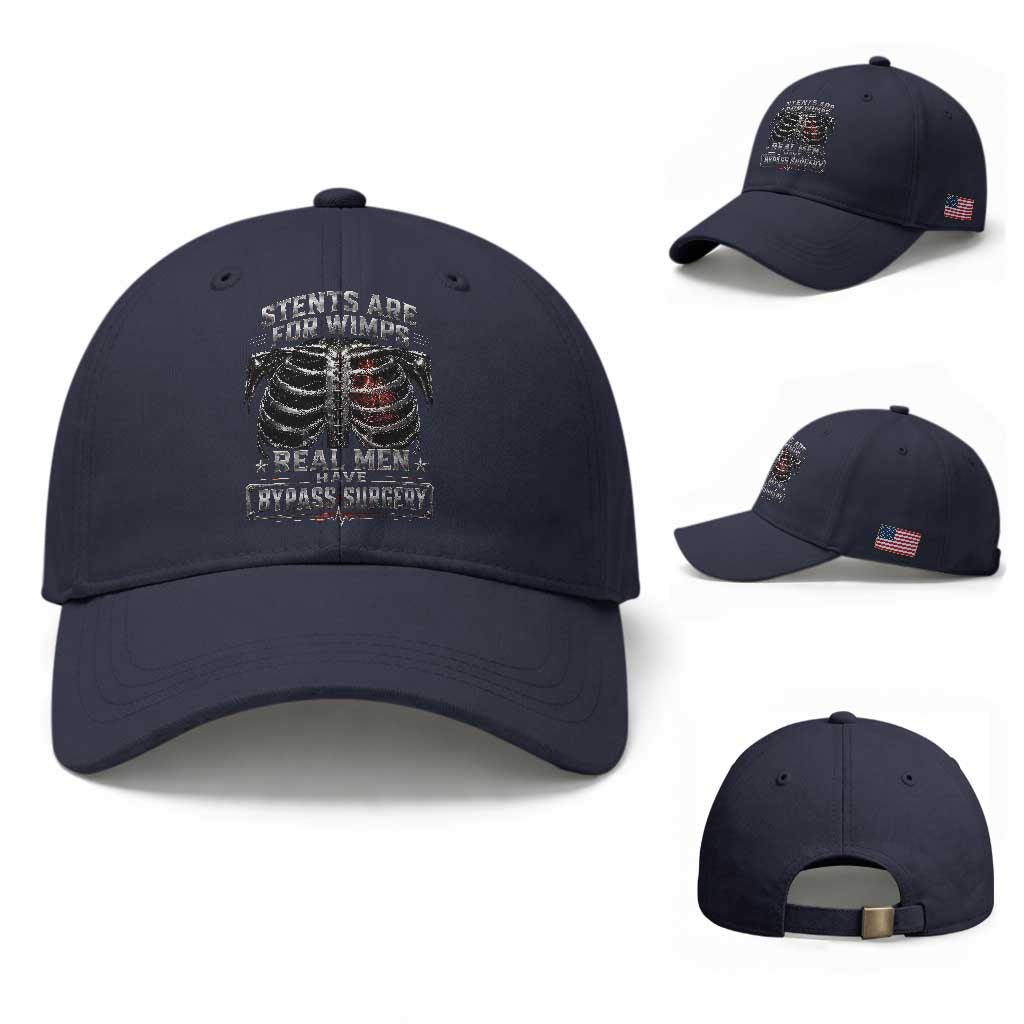 Heart Surgery Survivor Baseball Cap After Surgery Recovery Bypass TS10 Baseball Cap Universal Fit Navy Print Your Wear