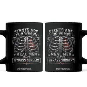 Heart Surgery Survivor Coffee Mug After Surgery Recovery Bypass TS10 Black Print Your Wear