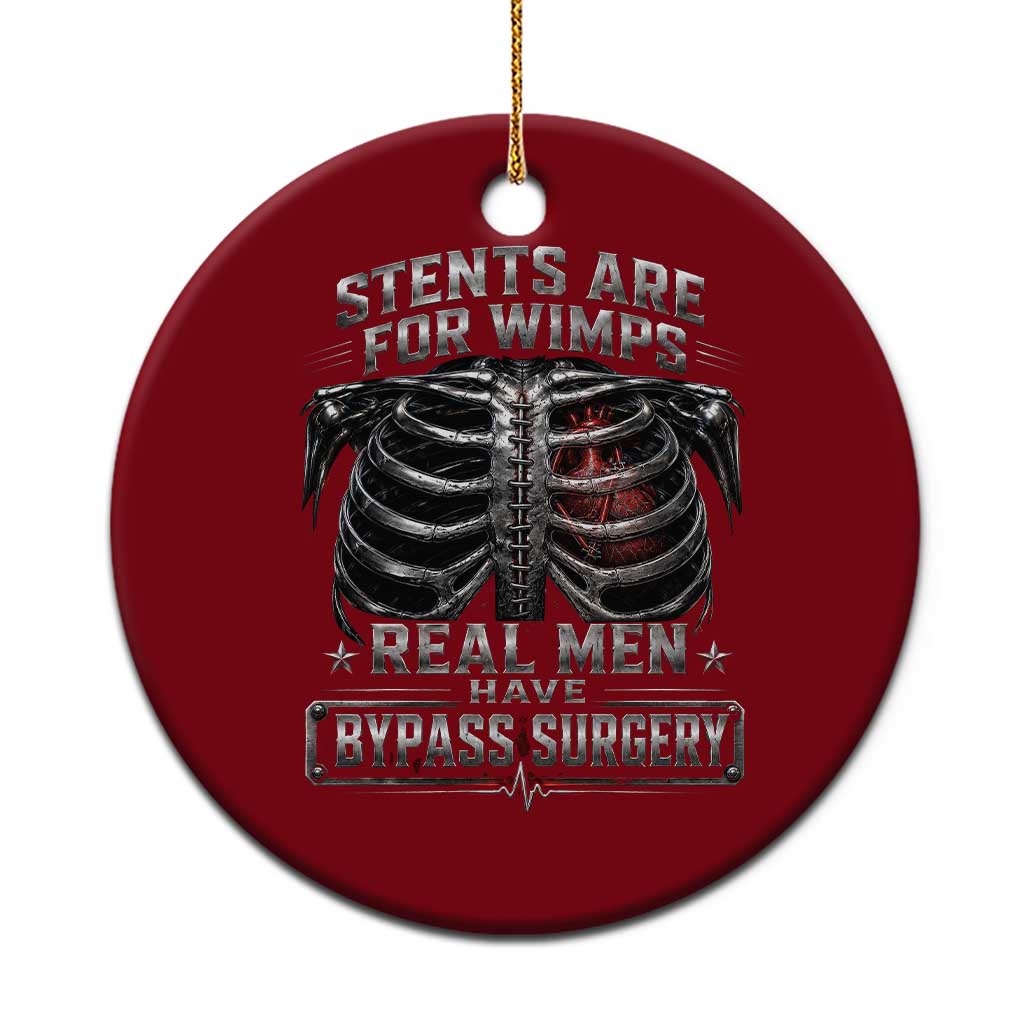 Heart Surgery Survivor Ceramic Ornament After Surgery Recovery Bypass TS10 1pc Red Print Your Wear