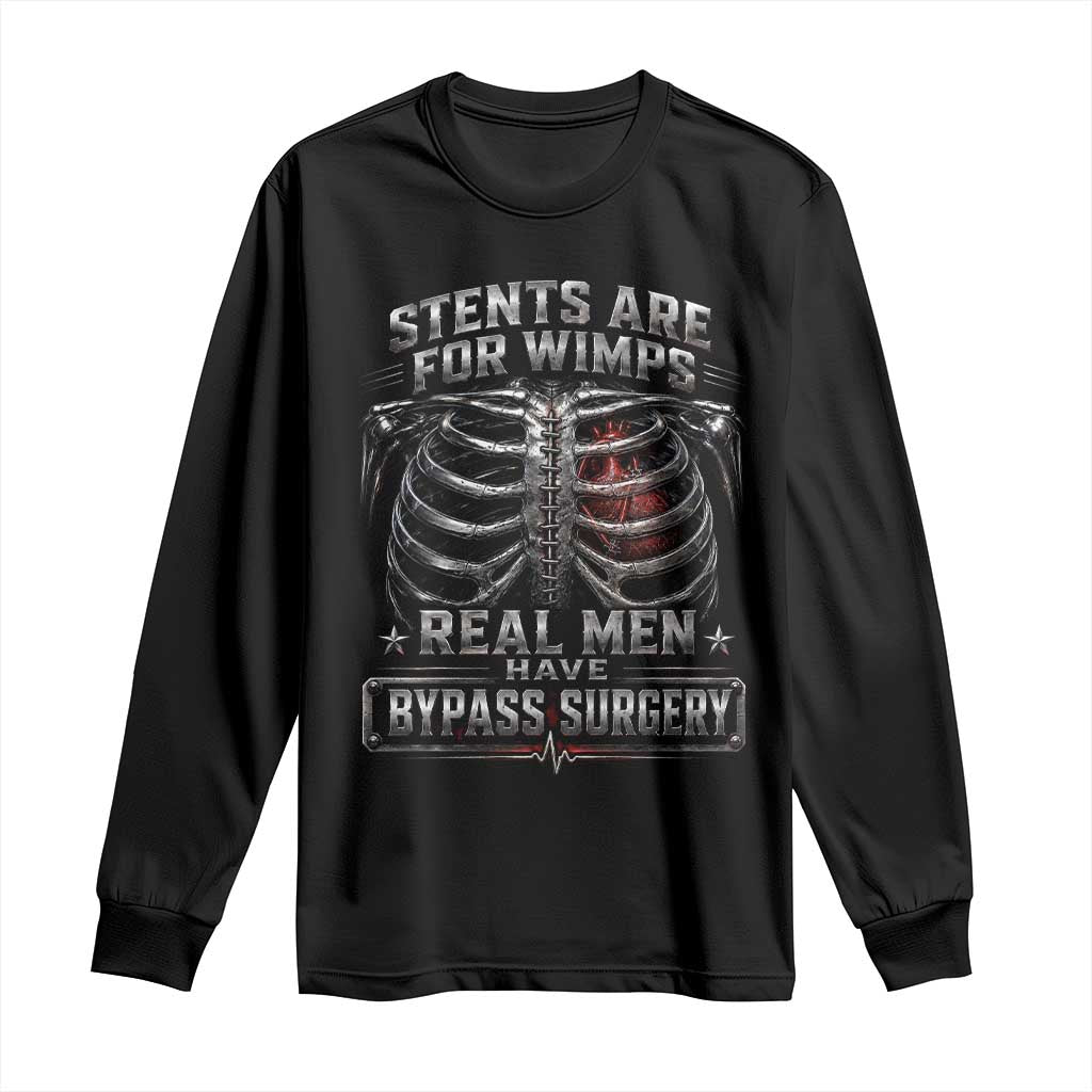 Heart Surgery Survivor Long Sleeve Shirt After Surgery Recovery Bypass TS10 Black Print Your Wear