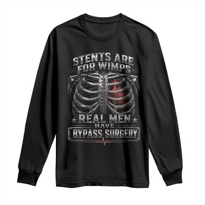 Heart Surgery Survivor Long Sleeve Shirt After Surgery Recovery Bypass TS10 Black Print Your Wear