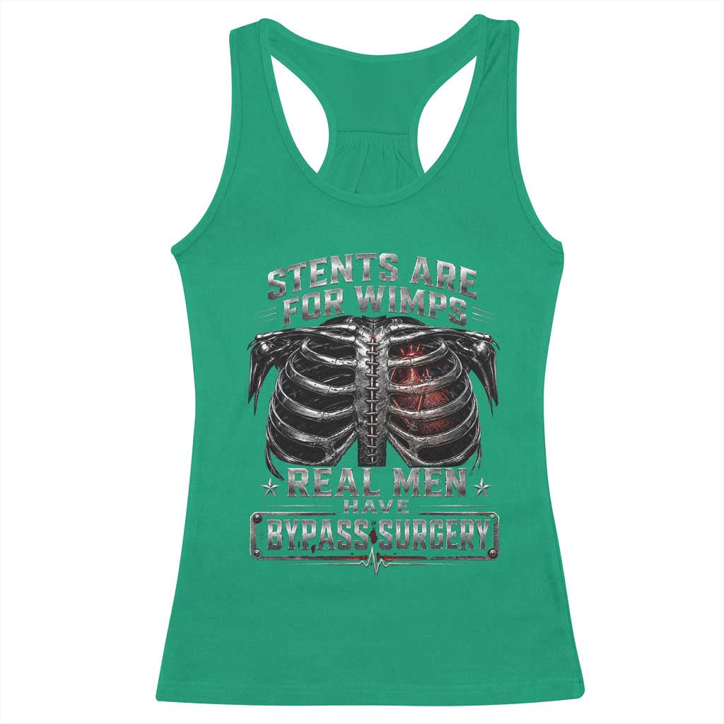 Heart Surgery Survivor Racerback Tank Top After Surgery Recovery Bypass TS10 Irish Green Print Your Wear