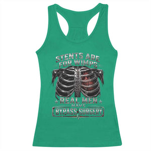 Heart Surgery Survivor Racerback Tank Top After Surgery Recovery Bypass TS10 Irish Green Print Your Wear