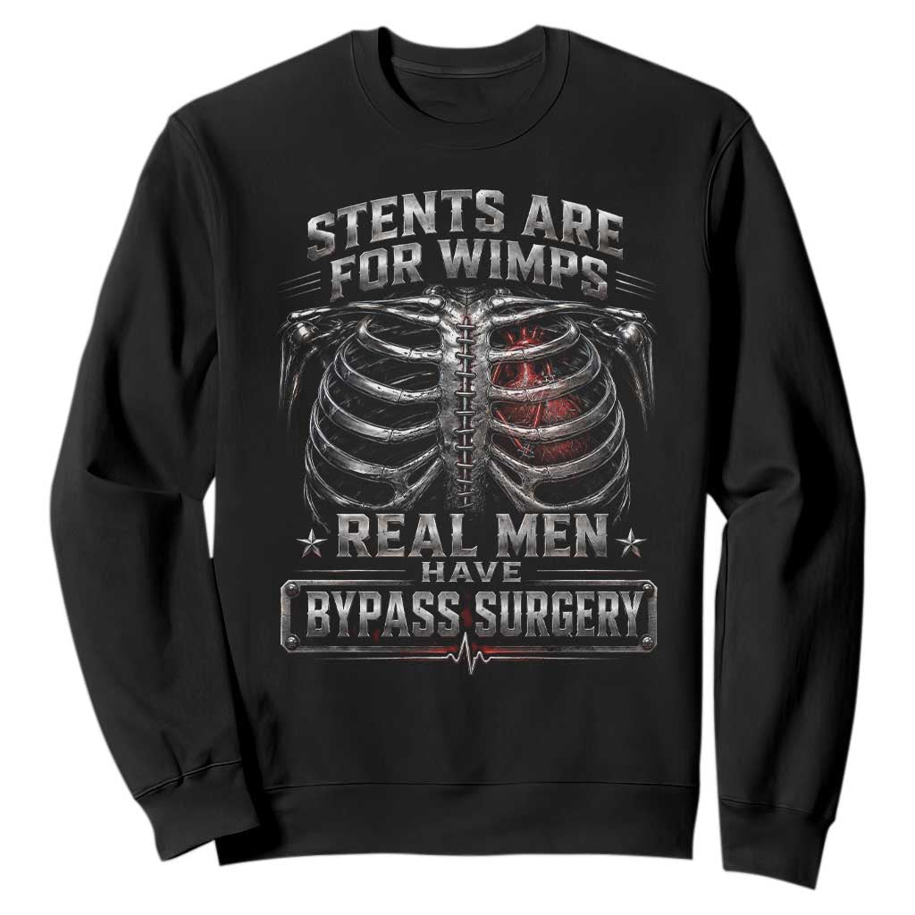 Heart Surgery Survivor Sweatshirt After Surgery Recovery Bypass TS10 Black Print Your Wear