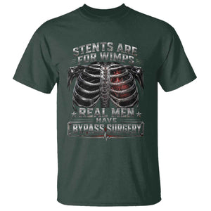 Heart Surgery Survivor T Shirt After Surgery Recovery Bypass TS10 Dark Forest Green Print Your Wear