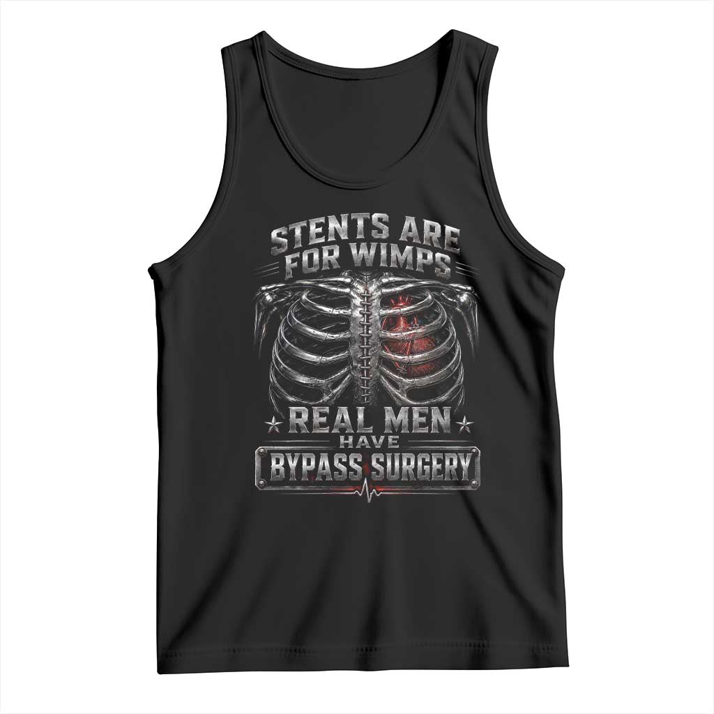 Heart Surgery Survivor Tank Top After Surgery Recovery Bypass TS10 Black Print Your Wear