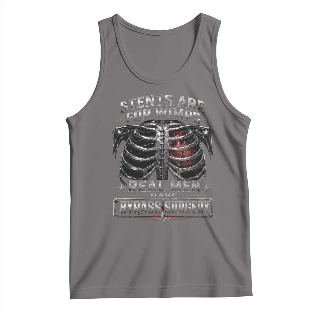 Heart Surgery Survivor Tank Top After Surgery Recovery Bypass TS10 Deep Heather Print Your Wear