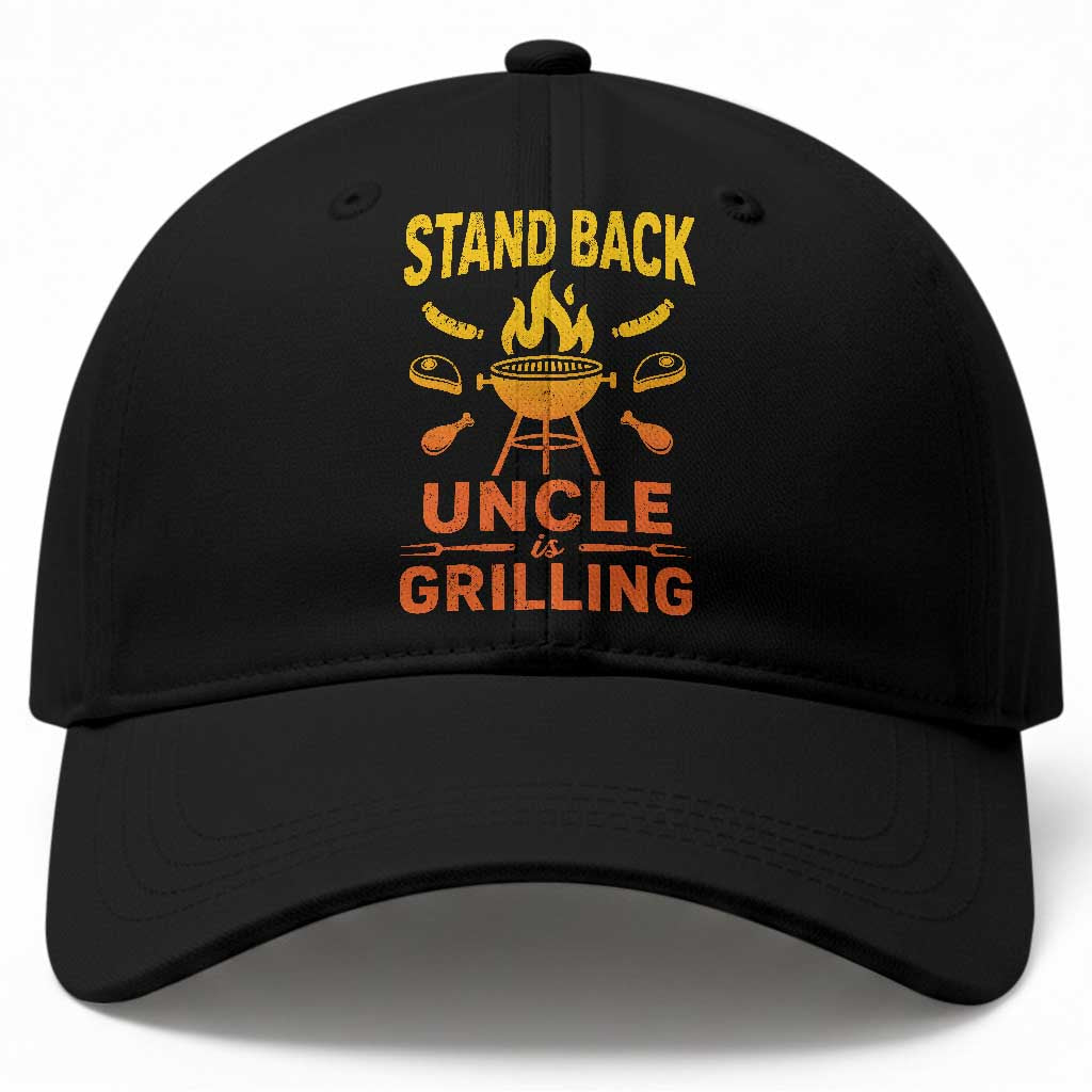 Stand Back Uncle Is Grilling Baseball Cap Funny Fathers Day BBQ TS10 Print Your Wear
