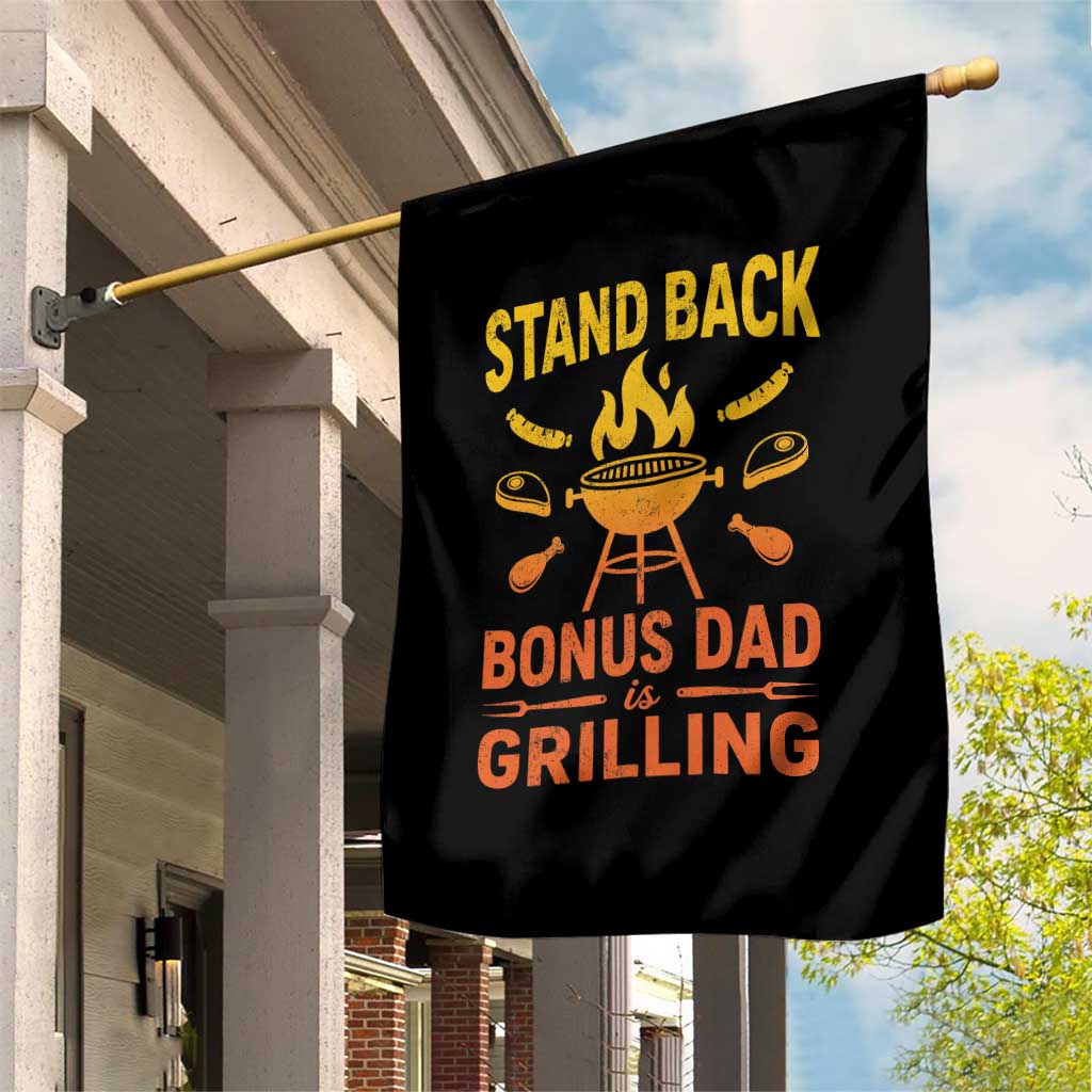 Funny Grilling Bonus Dad Garden Flag BBQ Stepdad Grill Masters Sarcastic TS10 Print Your Wear