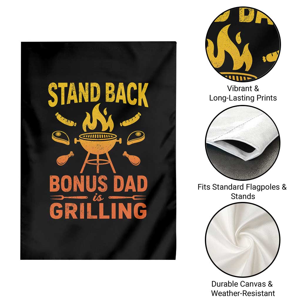 Funny Grilling Bonus Dad Garden Flag BBQ Stepdad Grill Masters Sarcastic TS10 Print Your Wear
