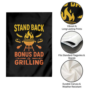 Funny Grilling Bonus Dad Garden Flag BBQ Stepdad Grill Masters Sarcastic TS10 Print Your Wear