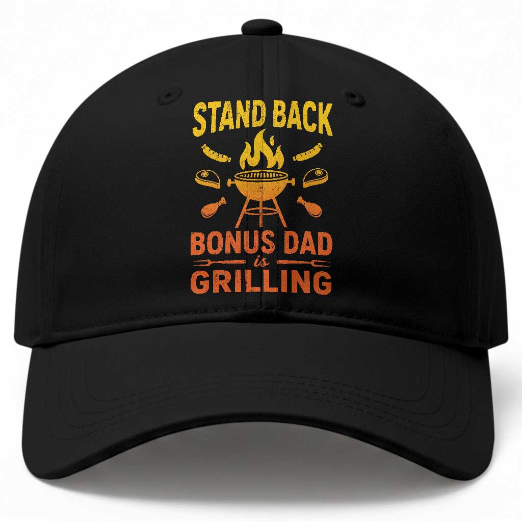 Funny Grilling Bonus Dad Baseball Cap BBQ Stepdad Grill Masters Sarcastic TS10 Print Your Wear