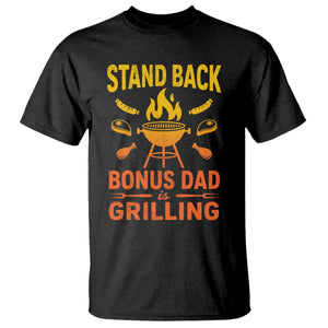 Funny Grilling Bonus Dad T Shirt BBQ Stepdad Grill Masters Sarcastic TS10 Black Print Your Wear