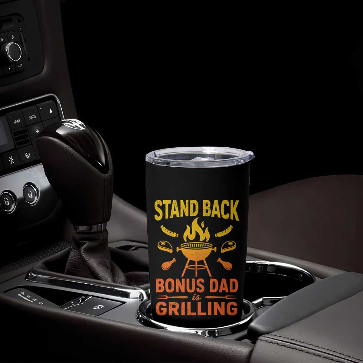 Funny Grilling Bonus Dad Tumbler Cup BBQ Stepdad Grill Masters Sarcastic TS10 Print Your Wear