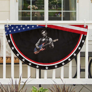 Vintage Abraham Lincoln Abe Lincoln Playing Guitar Patriotic Fan Flag TS10 2pcs pack Classic Black Print Your Wear