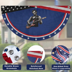 Vintage Abraham Lincoln Abe Lincoln Playing Guitar Patriotic Fan Flag TS10 Print Your Wear
