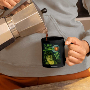 Funny UFO Alien Cat Selfie Coffee Mug Retro Space Sci-Fi Cat Pilot TS10 Print Your Wear