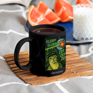 Funny UFO Alien Cat Selfie Coffee Mug Retro Space Sci-Fi Cat Pilot TS10 Print Your Wear
