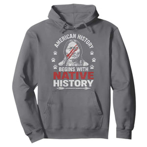 Native American History Hoodie Indigenous Peoples Tribal Pride TS10 Charcoal Print Your Wear
