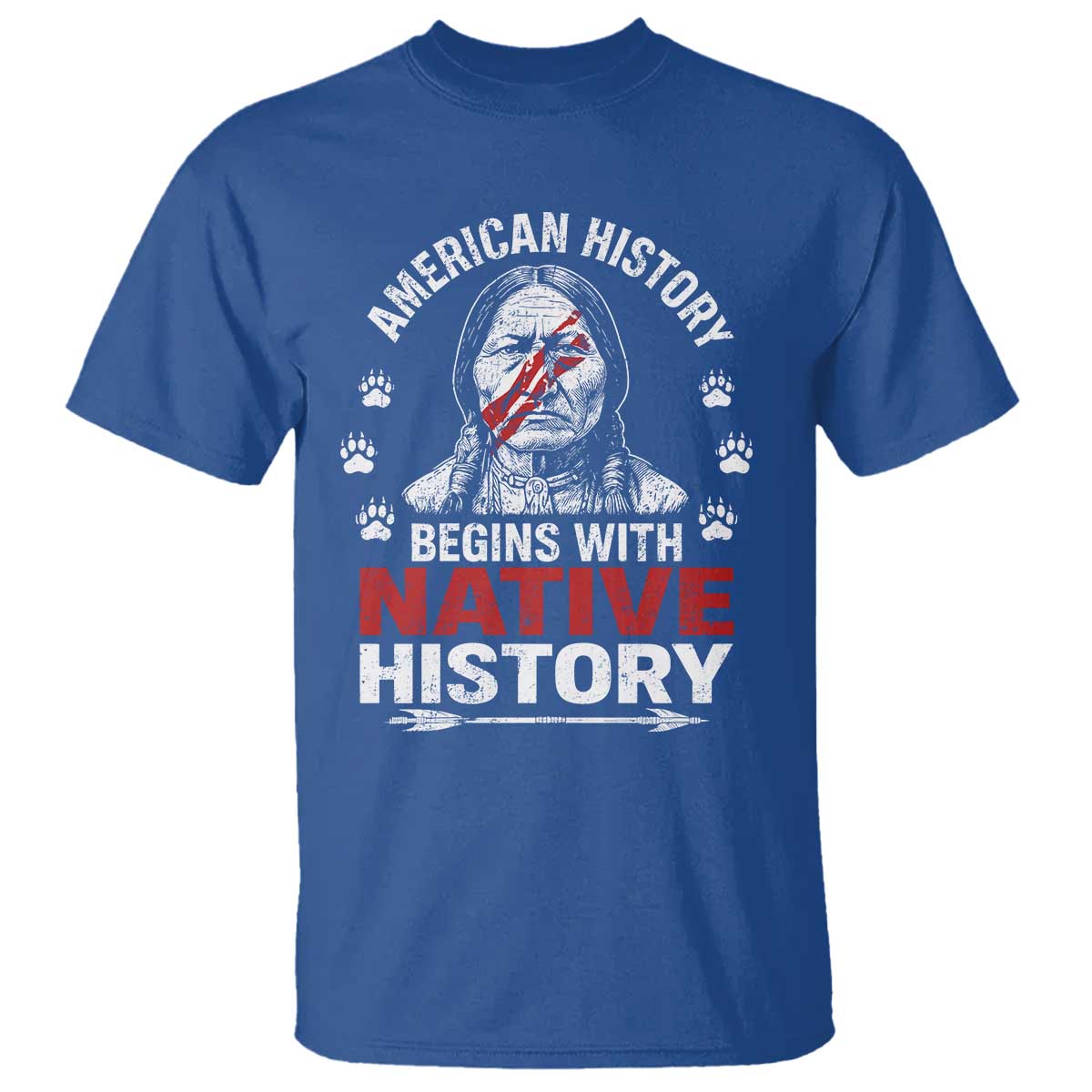 Native American History T Shirt Indigenous Peoples Tribal Pride TS10 Royal Blue Print Your Wear