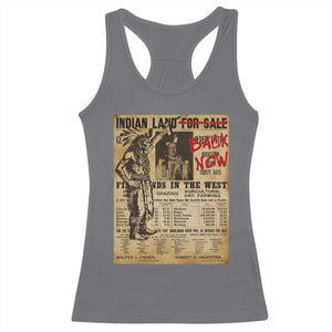 Native American Racerback Tank Top Indian Land For Back Now TS10 Charcoal Print Your Wear