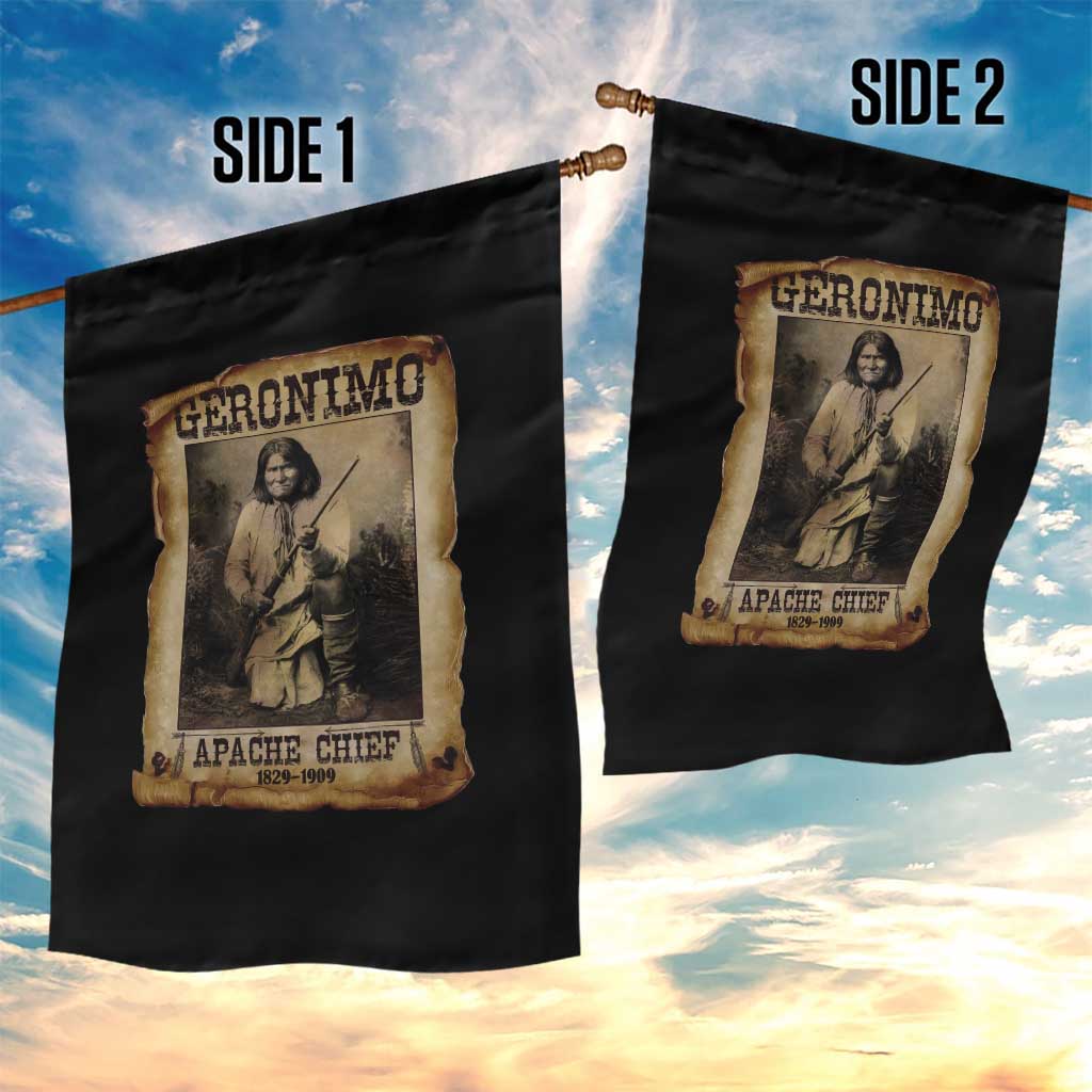 Geronimo Garden Flag Vintage Apache Warrior Native American TS10 Print Your Wear