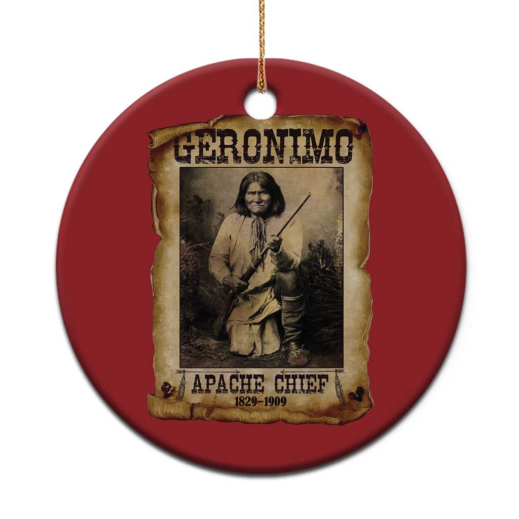 Geronimo Christmas Ornament Vintage Apache Warrior Native American TS10 Print Your Wear