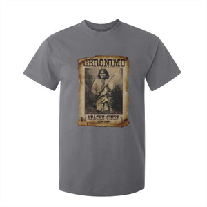 Geronimo T Shirt For Kid Vintage Apache Warrior Native American TS10 Charcoal Print Your Wear