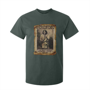 Geronimo T Shirt For Kid Vintage Apache Warrior Native American TS10 Dark Forest Green Print Your Wear