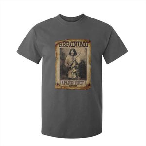 Geronimo T Shirt For Kid Vintage Apache Warrior Native American TS10 Dark Heather Print Your Wear