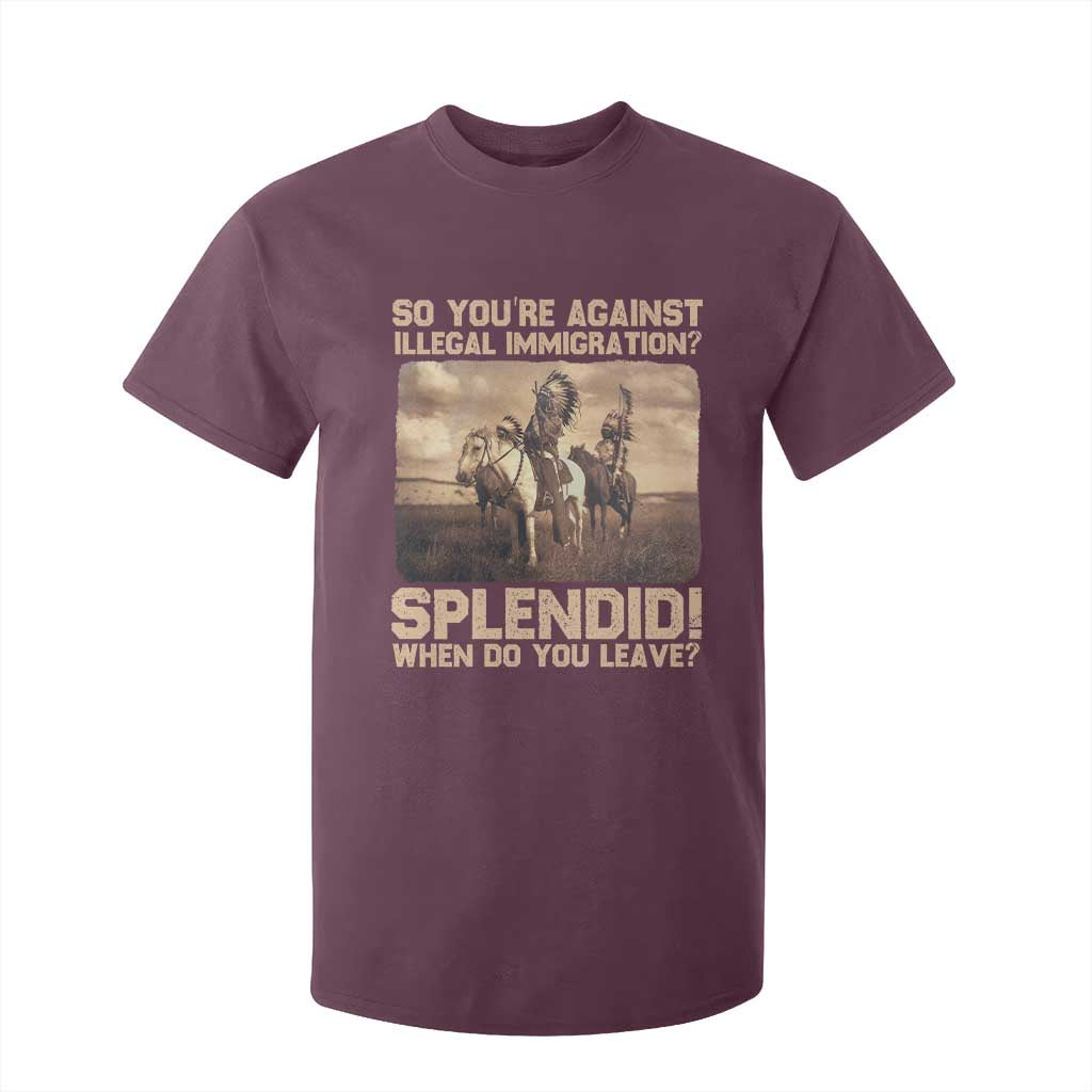 Vintage Native American T Shirt For Kid Funny Indian Indigenous Peoples Day TS10 Maroon Print Your Wear