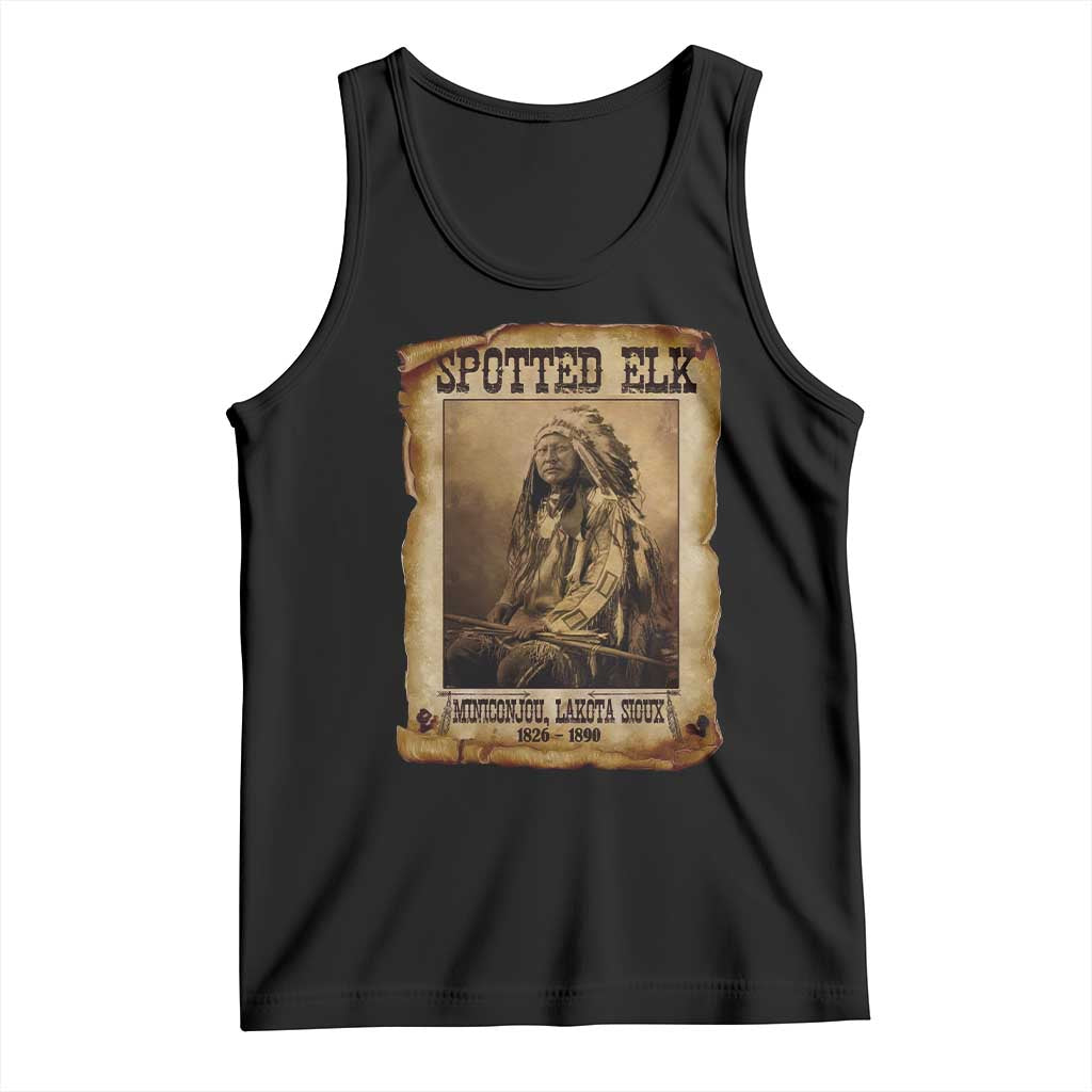 Spotted Elk Tank Top Lakota Sioux Miniconjou Chief Native American History TS10 Black Print Your Wear