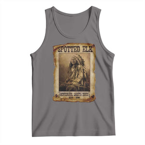 Spotted Elk Tank Top Lakota Sioux Miniconjou Chief Native American History TS10 Deep Heather Print Your Wear