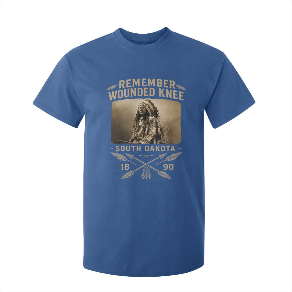Remember Wounded Knee T Shirt For Kid Spotted Elk Lakota Sioux Native American History TS10 Royal Blue Print Your Wear
