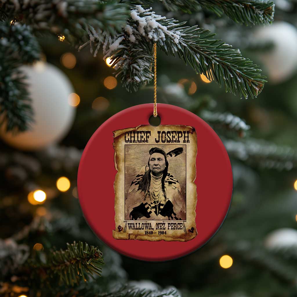 Chief Joseph Christmas Ornament Wallowa Nez Perce Native American Leader History TS10 Print Your Wear