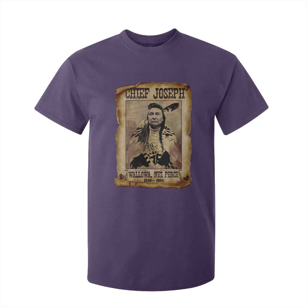 Chief Joseph T Shirt For Kid Wallowa Nez Perce Native American Leader History TS10 Purple Print Your Wear