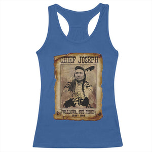 Chief Joseph Racerback Tank Top Wallowa Nez Perce Native American Leader History TS10 Royal Blue Print Your Wear