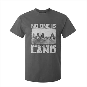 No One Is Illegal On Stolen Land T Shirt For Kid Native Tribe Indigenous People TS10 Dark Heather Print Your Wear
