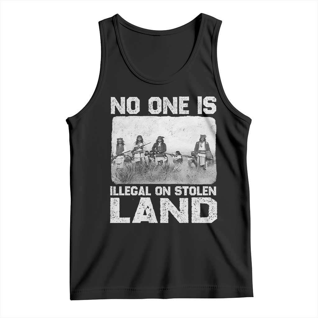 No One Is Illegal On Stolen Land Tank Top Native Tribe Indigenous People TS10 Black Print Your Wear
