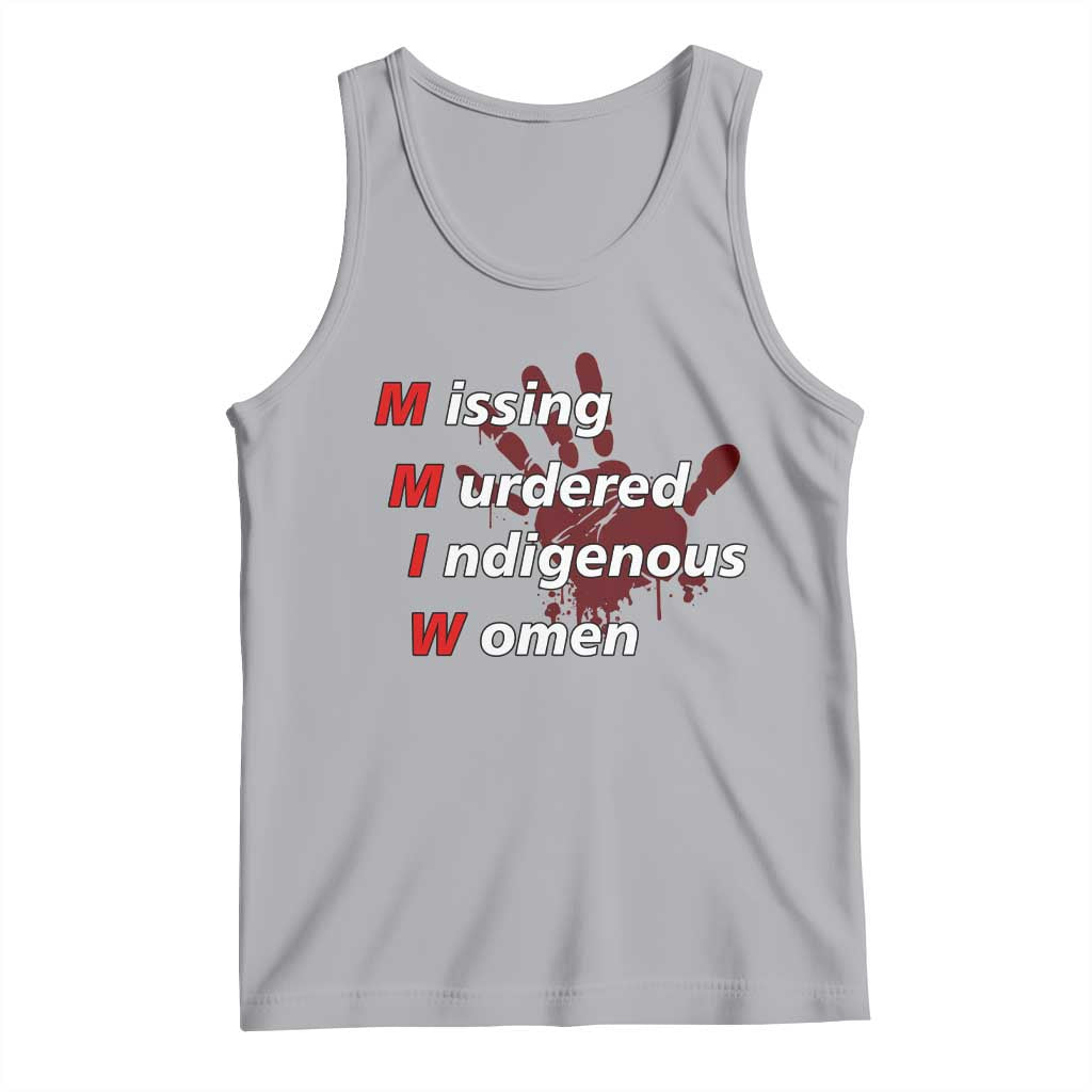MMIW Tank Top Missing Murdered Indigenous Women Red Hand TS10 Athletic Heather Print Your Wear