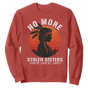 MMIW No More Stolen Sisters Sweatshirt American Native Indigenous Woman TS10 Red Print Your Wear