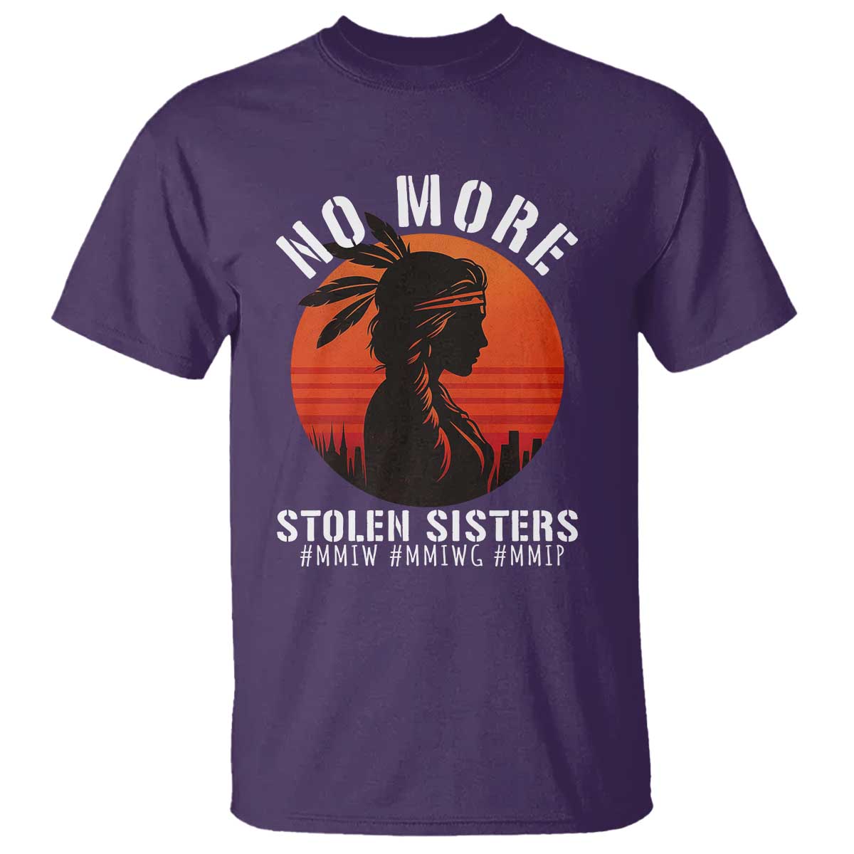 MMIW No More Stolen Sisters T Shirt American Native Indigenous Woman TS10 Purple Print Your Wear