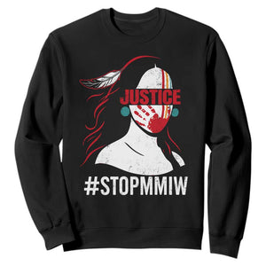 MMIW Awareness Sweatshirt Justice For Indigenous Woman Stop Stolen Sisters TS10 Black Print Your Wear