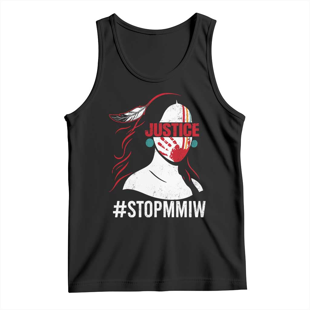 MMIW Awareness Tank Top Justice For Indigenous Woman Stop Stolen Sisters TS10 Black Print Your Wear