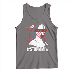 MMIW Awareness Tank Top Justice For Indigenous Woman Stop Stolen Sisters TS10 Deep Heather Print Your Wear