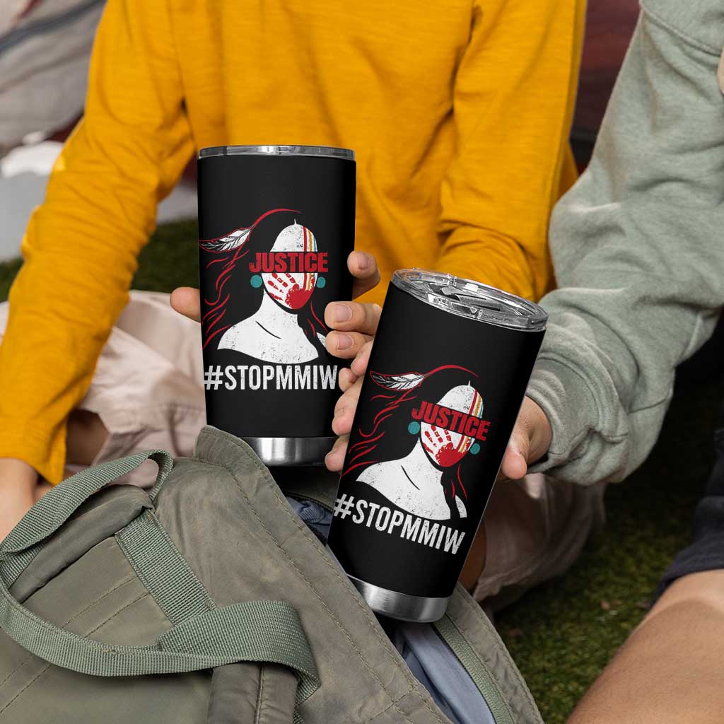 MMIW Awareness Tumbler Cup Justice For Indigenous Woman Stop Stolen Sisters TS10 Print Your Wear