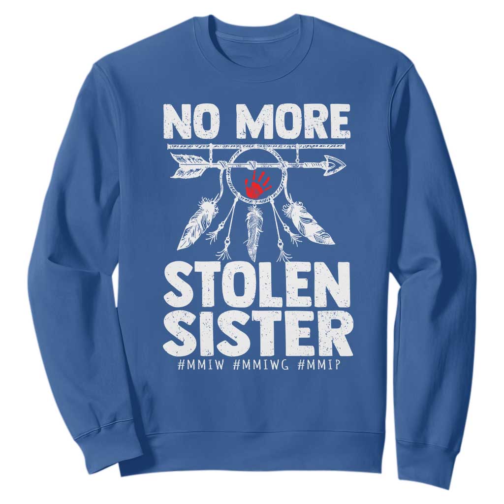 MMIW Sweatshirt No More Stolen Sisters Indigenous Woman TS10 Royal Blue Print Your Wear