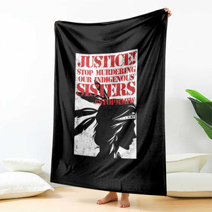 MMIW Awareness Throw Blanket Justice Stop Murdering Our Indigenous Sisters TS10 Print Your Wear