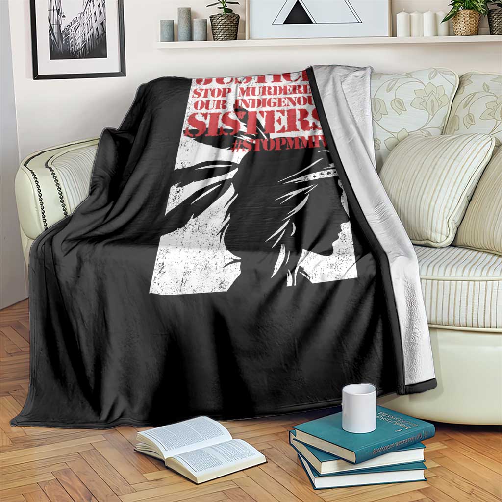MMIW Awareness Throw Blanket Justice Stop Murdering Our Indigenous Sisters TS10 Print Your Wear
